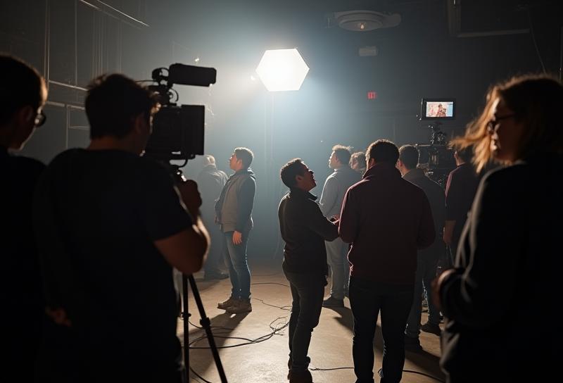 Portfolio image example: Aufnahme hinter den Kulissen einer Filmproduktion