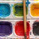 Bild, das eine Palette darstellt, Symbol für visuelle Identität